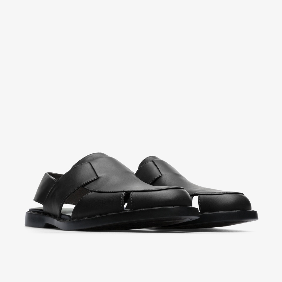 Camper Twins Black - Camper Mens Sandals ||8364-BWSNK||